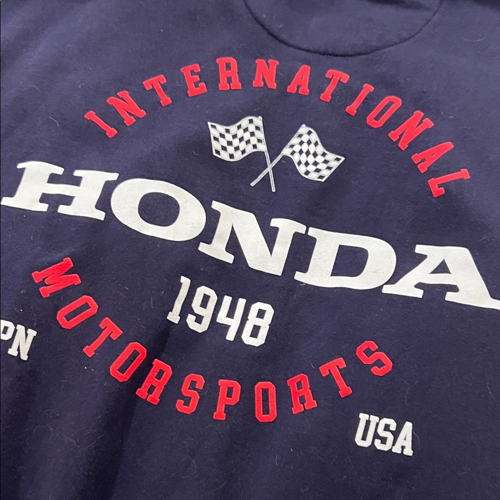 Honda Navy Blue Men's Sweatshirt -size large - Picture 4 of 5